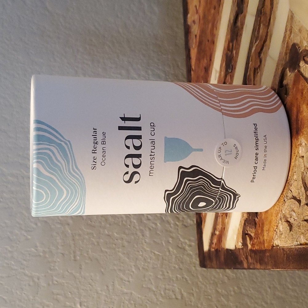 Saalt Menstrual Cup - Regular Size - Ocean Blue Color